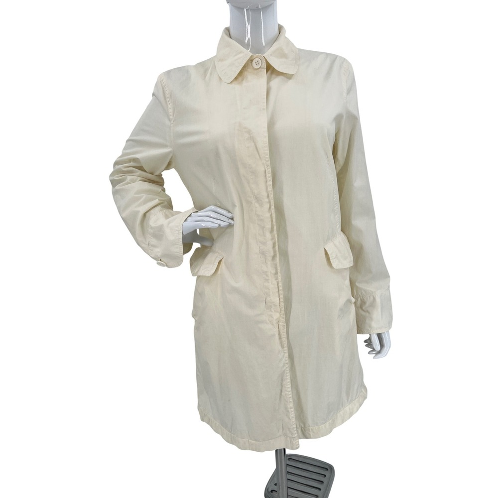 Vintage‎ Benetton Butter Yellow Lightweight Raincoat POCKETS Size M/L